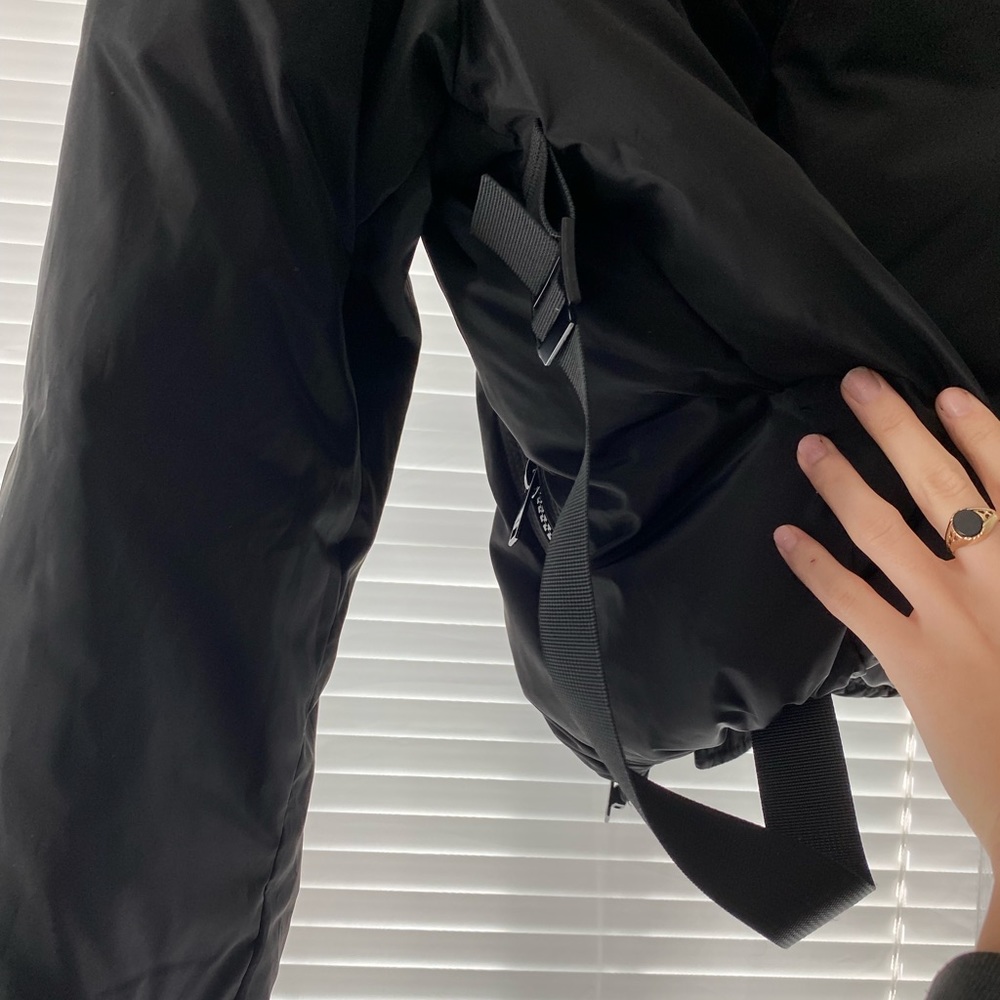 GANNI Cropped Down Tech Puffer Jacket - Picture 6 of 7